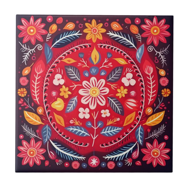 Carreau Talavera mexicaine Hacienda Style Tile Azulejo (Devant)