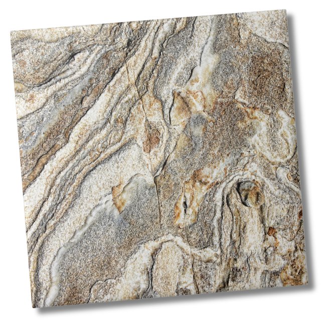 Carreau Tan Gris Marbre Neutre Pierre naturelle Texture (Tan Gray Marble Neutral Natural Stone Texture Ceramic Tile)