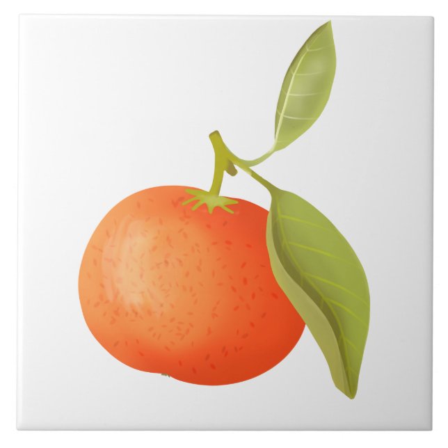 Carreau Tangérine juteuse (Devant)