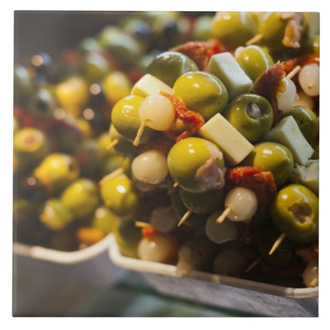 Carreau Tapas aux olives farcies (Devant)