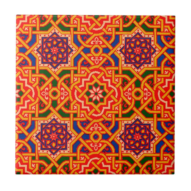 Carreau Tapis coloré d'époque (Devant)