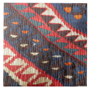 Carreau Tapis de Perse ethnique de Bohème exotique turc de