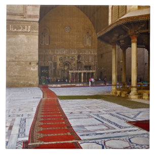 Carreau Tapis de prière menant à une mosquée islamique, Le
