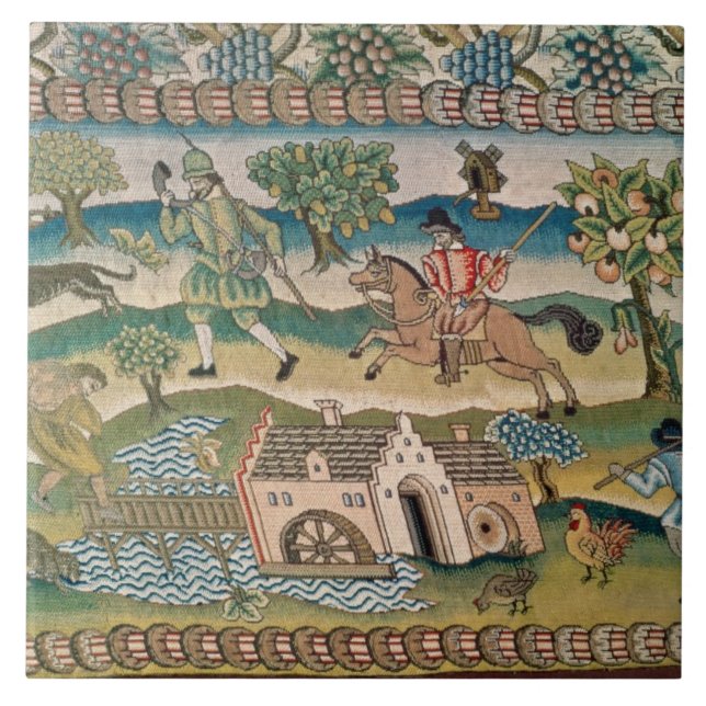 Carreau Tapis de Tableau de Bradford, détail des scènes de (Devant)