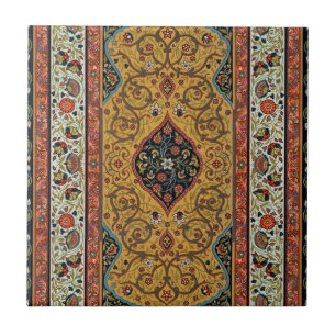 Carreau Tapis Persan Ancien Élégant Design
