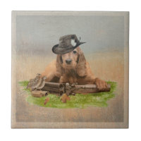 Tapisserie de Cocker Spaniel Poster en acrylique T
