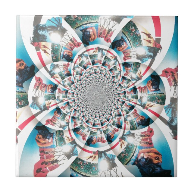 Carreau Tapisserie kényane Kaleidoscope (Devant)