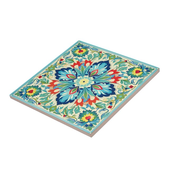 Carreau Tapisserie turque Iznik (Côté)