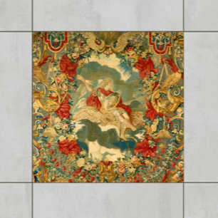Carreau Tapisserie Vintage française Tons Motif