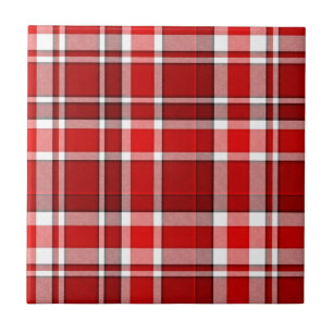 Carreau Tartan blanc rouge