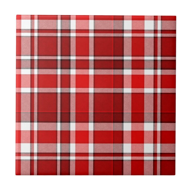 Carreau Tartan blanc rouge (Devant)