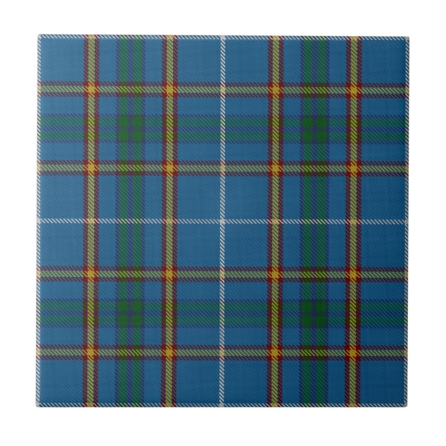 Carreau Tartan de chasse Clan Bain Motif carreauté (Devant)
