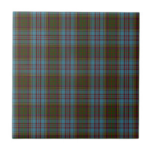 Carreau Tartan de famille de clan d'Anderson