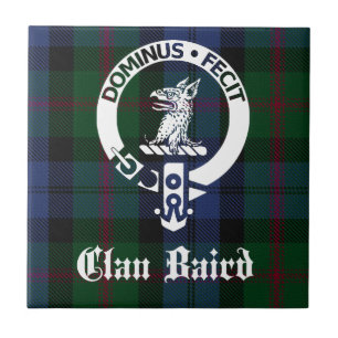 Carreau Tartan de la crête du Clan Baird