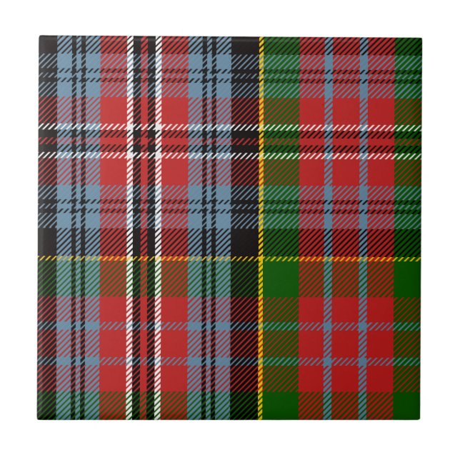 Carreau Tartan de MacPherson de clan (Devant)