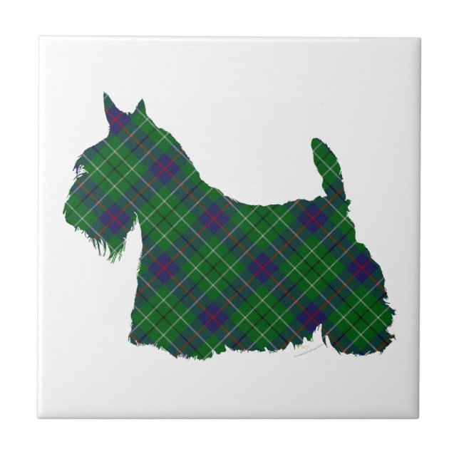 Carreau Tartan Duncan Terrier Écossais (Devant)