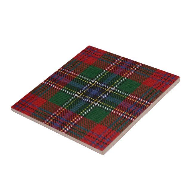 Carreau Tartan écossais d'expressions de MacLean de clan (Côté)