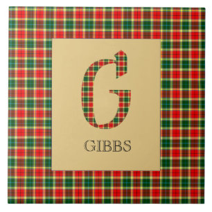 Carreau Tartan Gibbs Monogramme G 