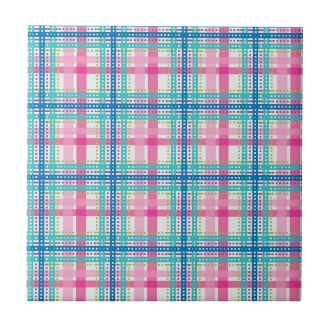 Carreau Tartan, motif plaid (Devant)