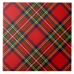 Carreau Tartan Plaid du Clan Royal Stewart