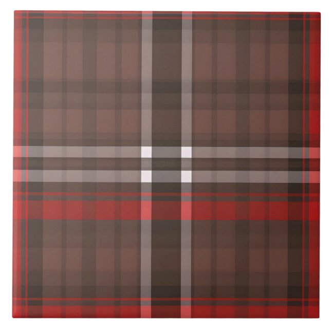 Carreau Tartan Plaid Rouge Traditionnel Collection tendanc (Devant)