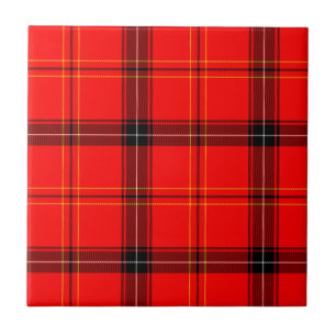 Carreau Tartan rouge écossais