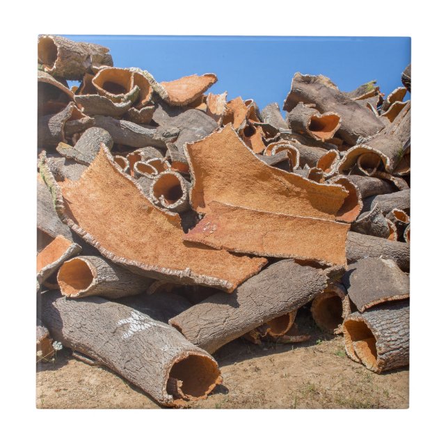 Carreau Tas d'écorce d'arbre de liège en tant que (Devant)