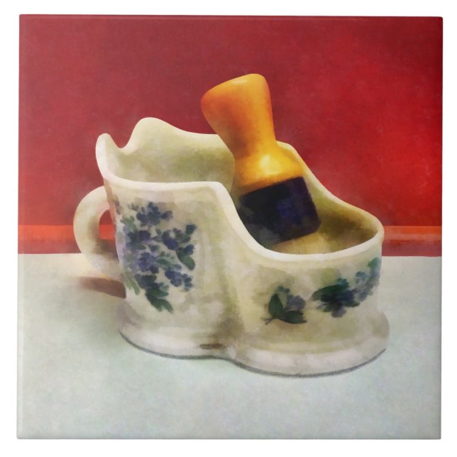 Carreau Tasse à rasage élégante (Devant)