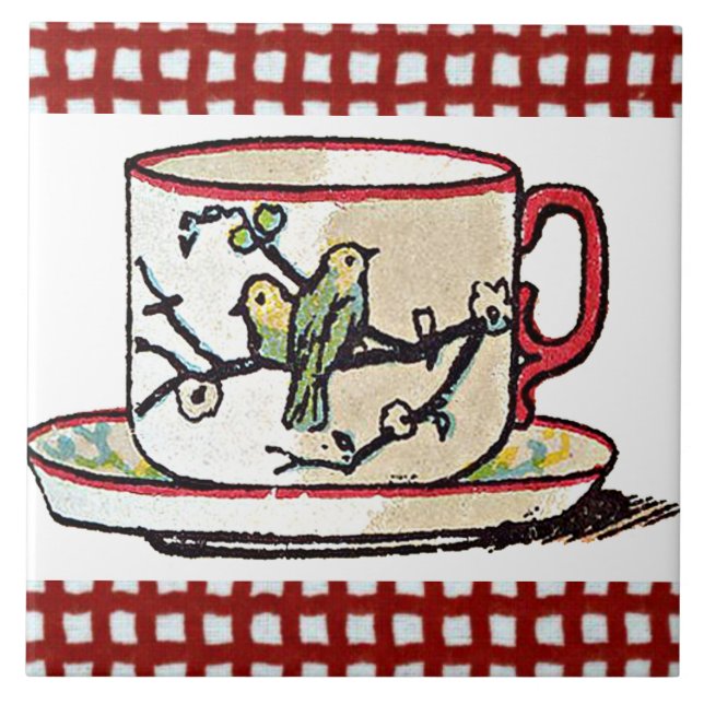 Carreau Tasses de thé (Devant)