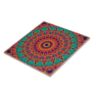 Carreau Tatouage Kaléidoscope Fractale