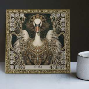 Carreau Tatouage personnalisable de l'esprit du cygne ench