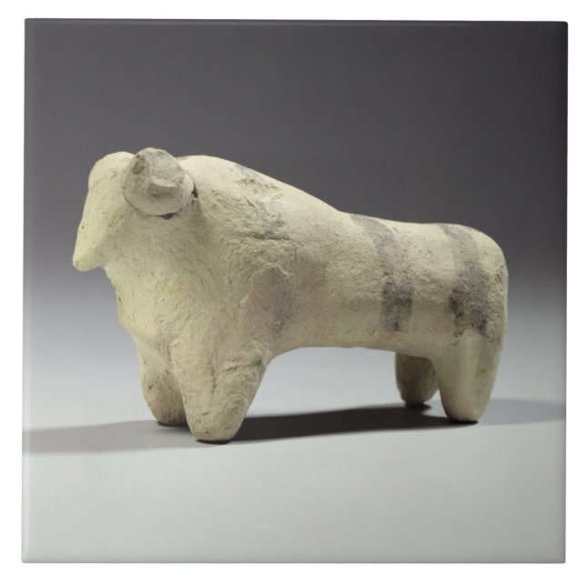 Carreau Taureau dans le style d'Ubaid, c.4000-3500 AVANT (Devant)
