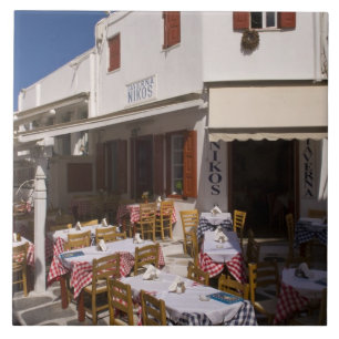 Carreau Taverna Nikos, Mykonos, îles des Cyclades, Grèce