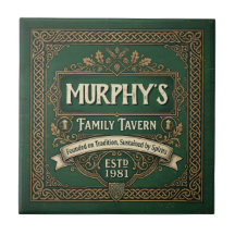 Taverne familiale de pub irlandais personnalisé ve