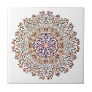 Carreau Tazhib décoré de l'art persan, l'envoie persane