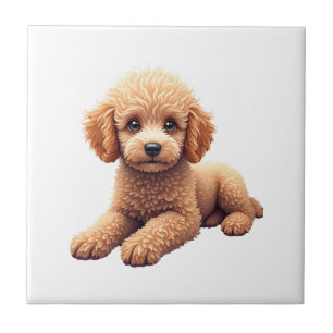 Carreau Tchiot Caniche Amoureux Animaux Chiens Graphique C