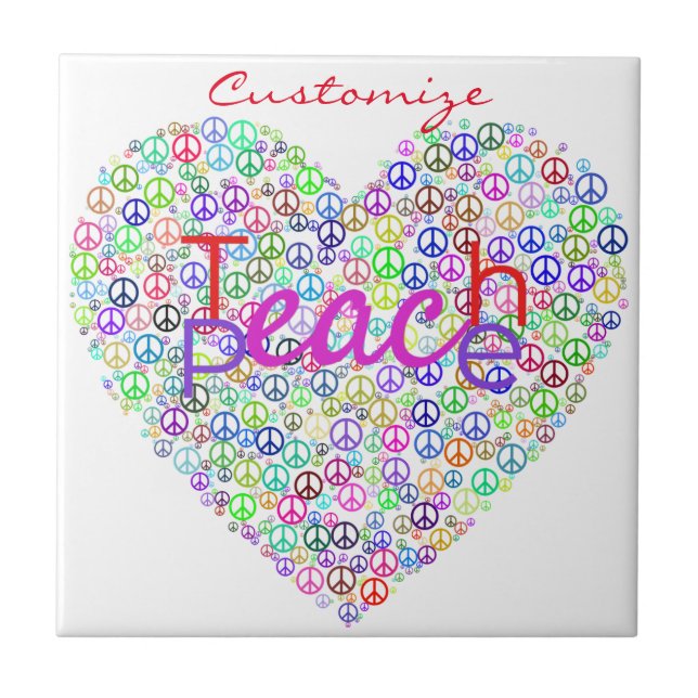 Carreau Teach Peace Heart Thunder_Cove (Devant)