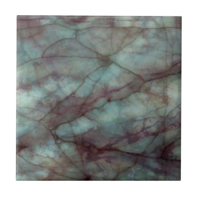 Carreau Teal and Purple Fluorte Marble (Devant)