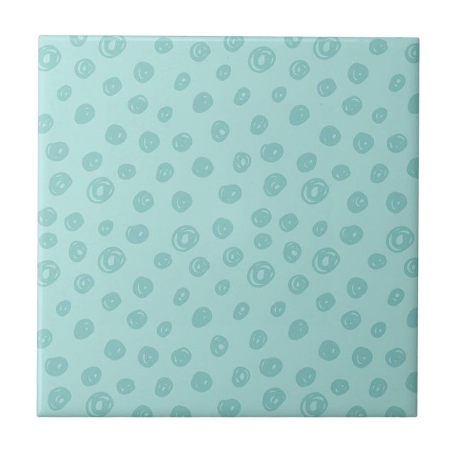 Carreau Teal Dot Pattern (Devant)