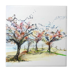 Carreau Tee - shirts et oiseaux d'automne