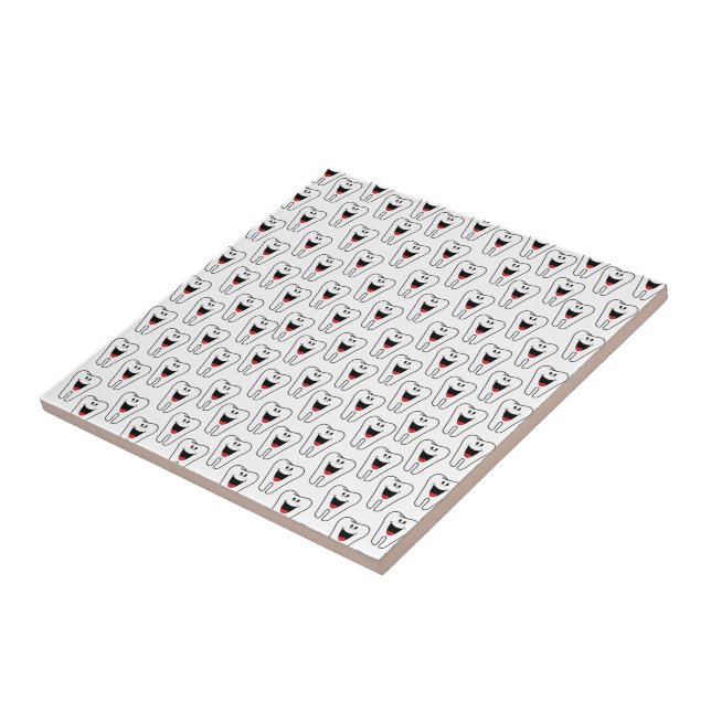 Carreau Teintures en céramique Smile blanc (Côté)