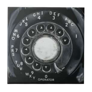 Carreau Téléphone rotatoire vintage
