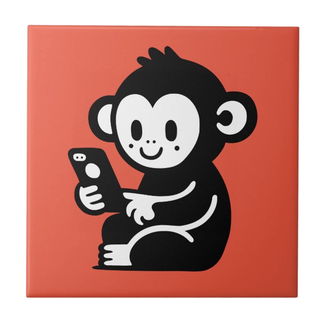 Carreau Téléphone singe (Devant)