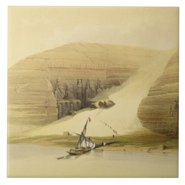 Carreau Temple excavé d'Abu Simbel, de "Egypte et du NU (Devant)