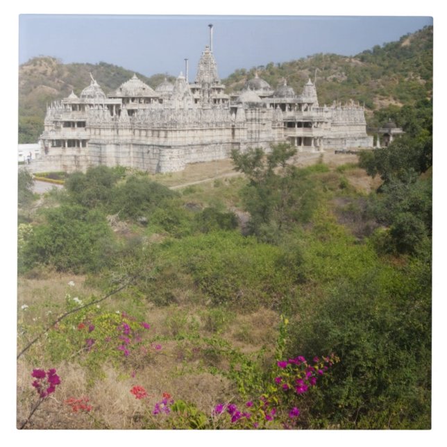 Carreau Temple jaïn de Ranakpur, Ranakpur, Rajasthan, Inde (Devant)