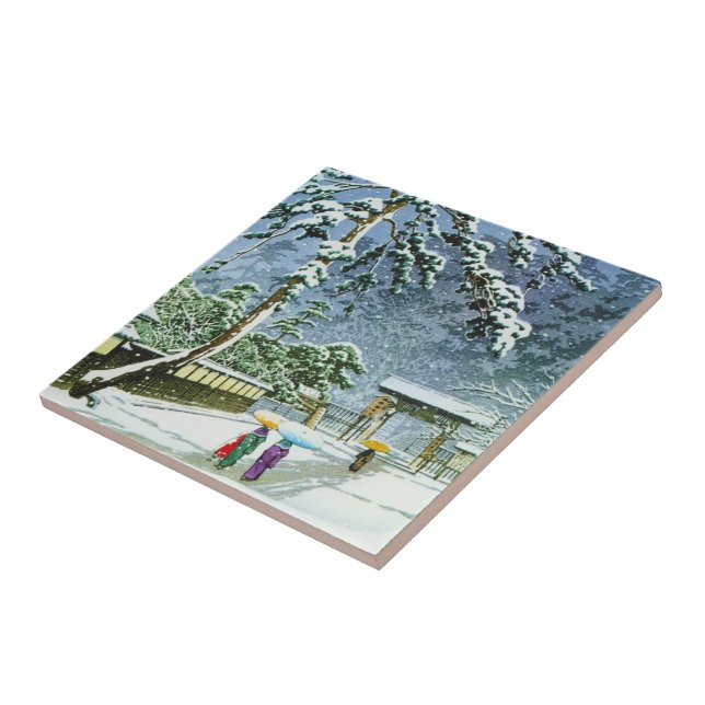 Carreau Temple japonais oriental frais de Honmonji (Côté)