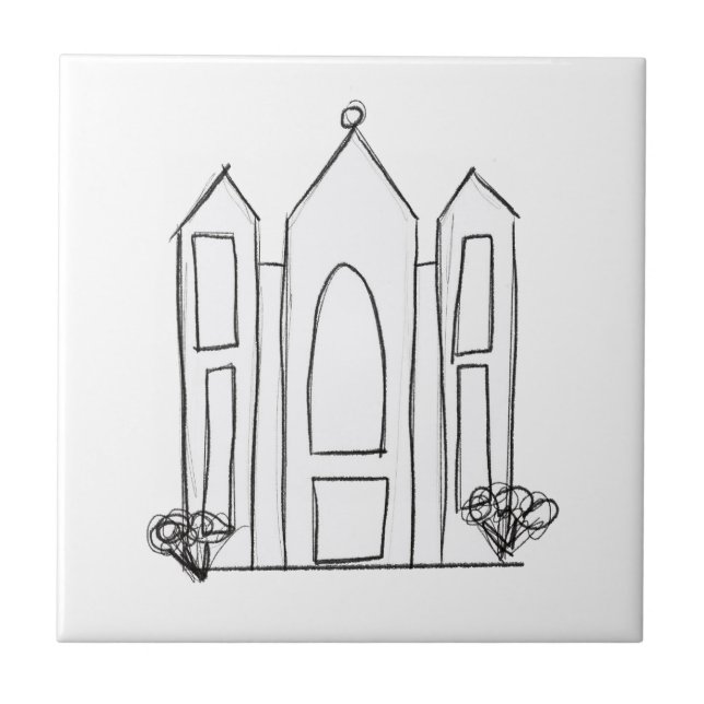 Carreau Temple mormon simple moderne LDS Salt Lake City (Devant)