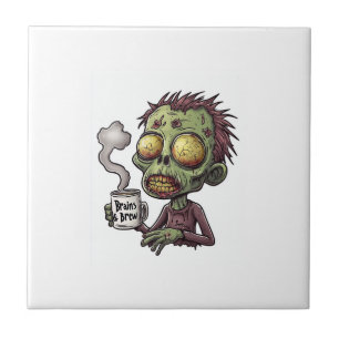 Carreau Temps de café zombie