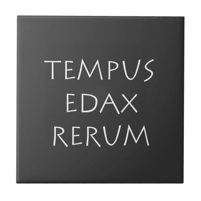 Carreau Tempus edax rerum (Devant)