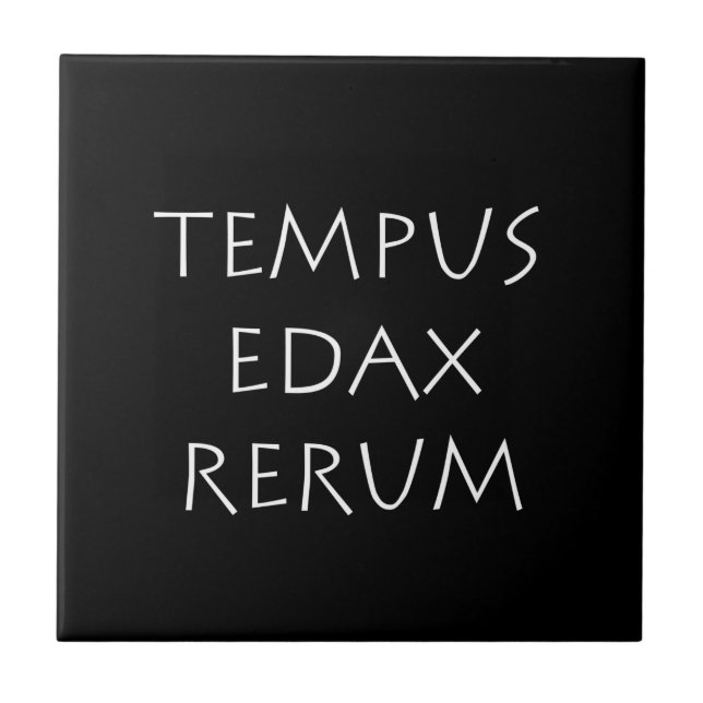 Carreau Tempus edax rerum (Devant)